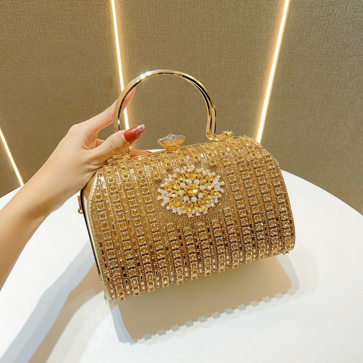 Dinner Dress Banquet Premium Full Diamond Handbags