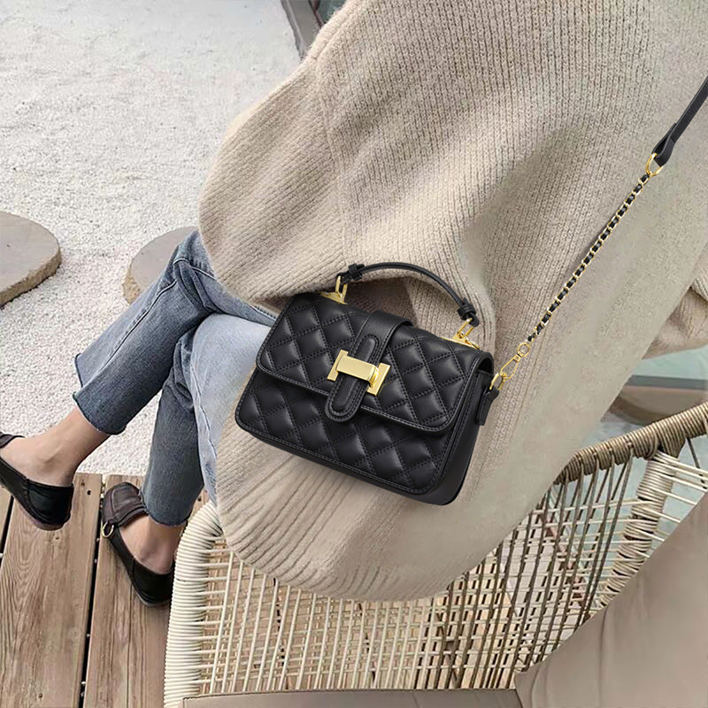 Women's Popular Chain High-grade Light Luxury Genuine Crossbody Bags
