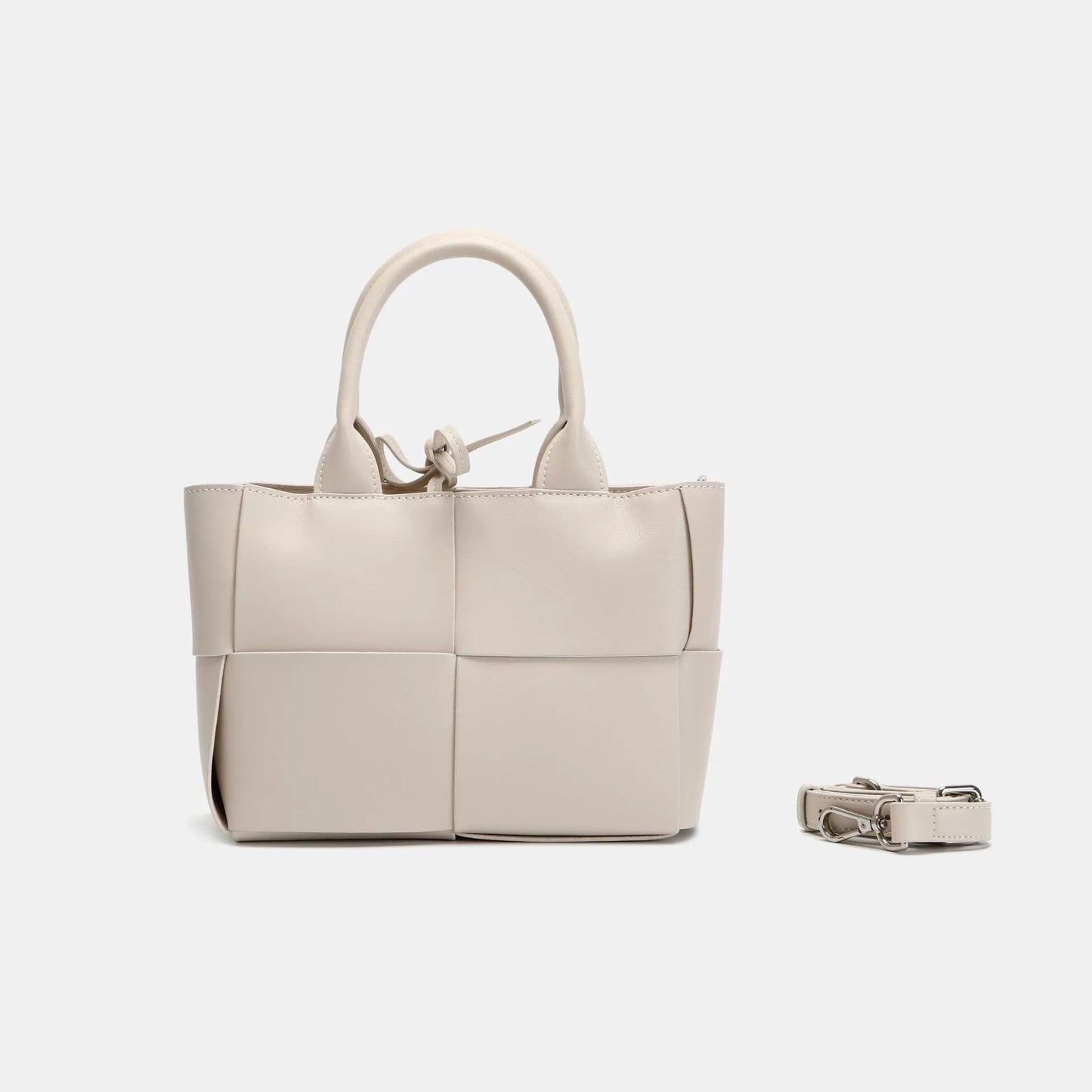 Women's Leather Hand-woven Simple Large Capacity Light Handbags