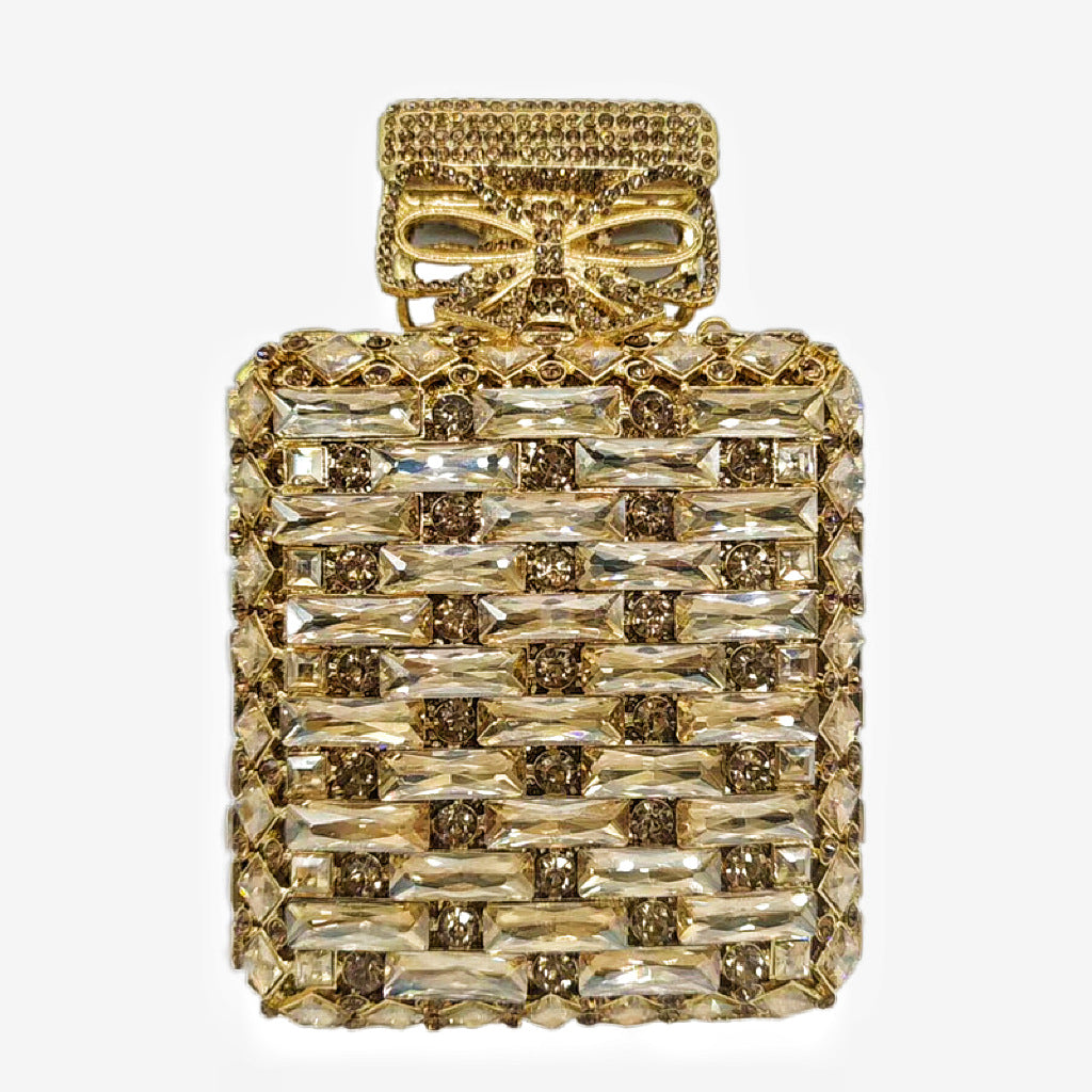 Perfume Bottle Diamond Clutch Banquet Crystal Evening Bags