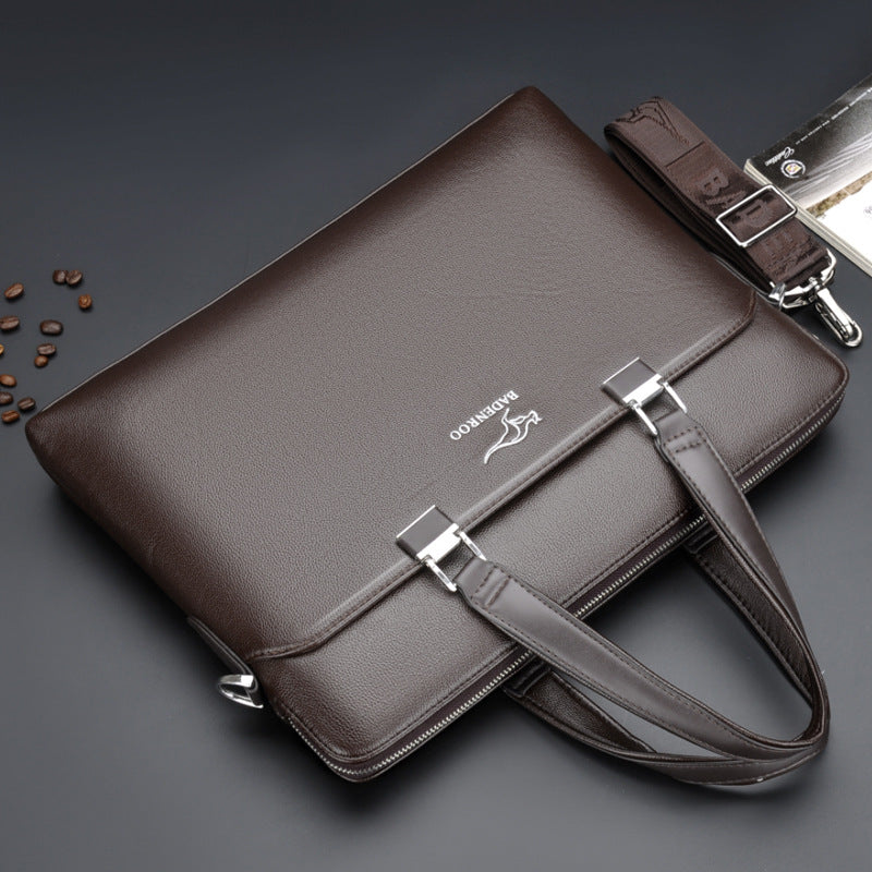 Men's Autumn Business Large Capacity Horizontal Computer Men's Handbags