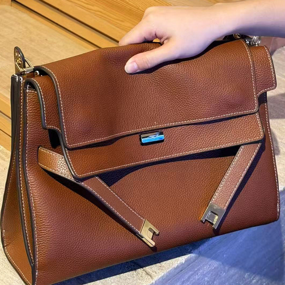 Autumn Manhattan Kelly Vintage Frosted Suede Layer Tote Bags