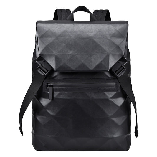 Men's Rhombus Fashionable Business Commute Large Capacity Backpacks