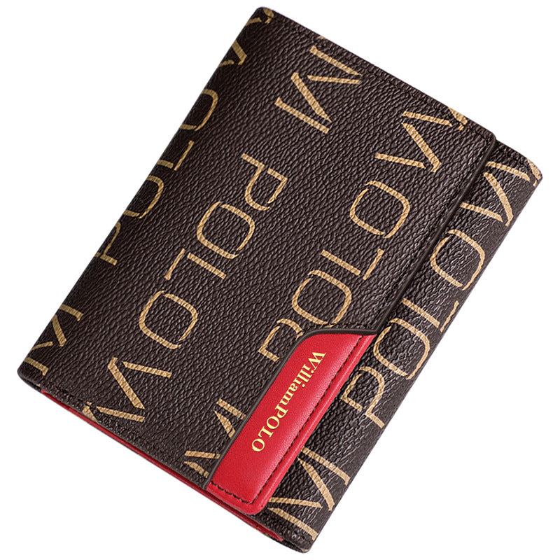 Women's Paul Short Cowhide First Layer Trifold Ladies Wallets