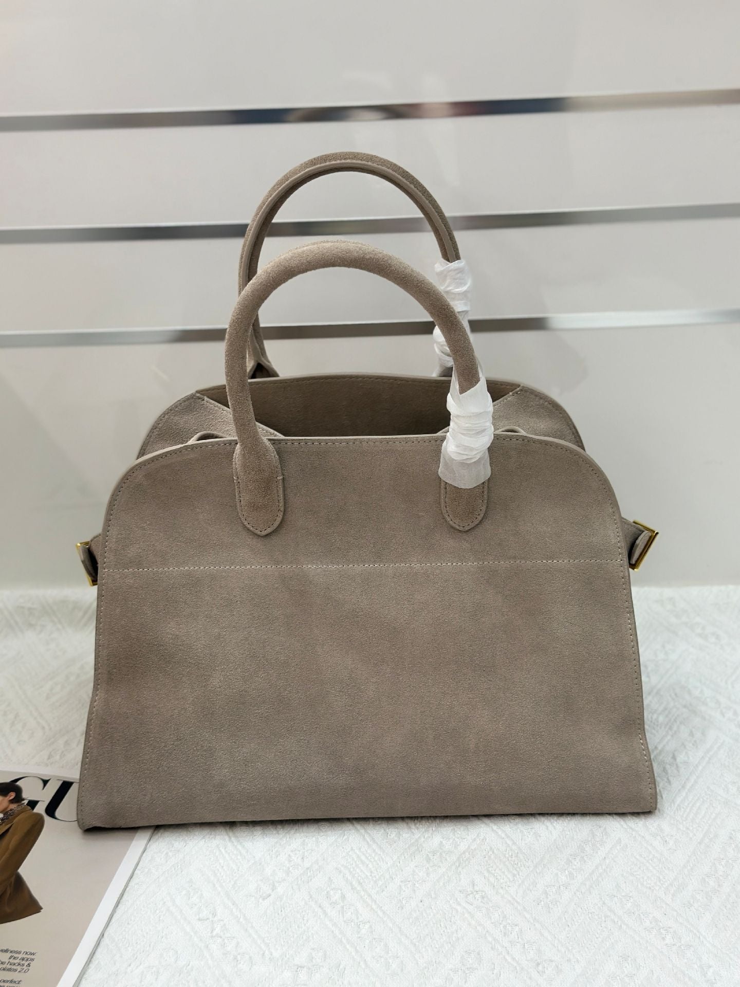 Attractive Popular Suede Commuter Computer Hand-held Handbags