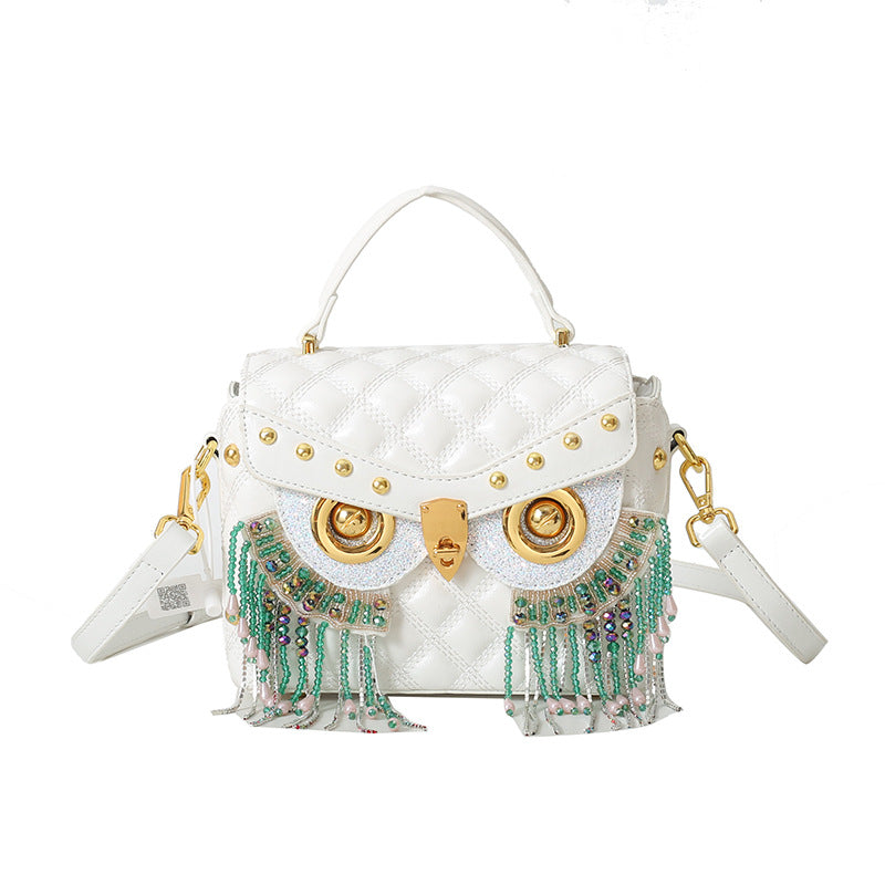 Women's Personality Owl Fashion Rhinestone Style Diamond Shoulder Bags