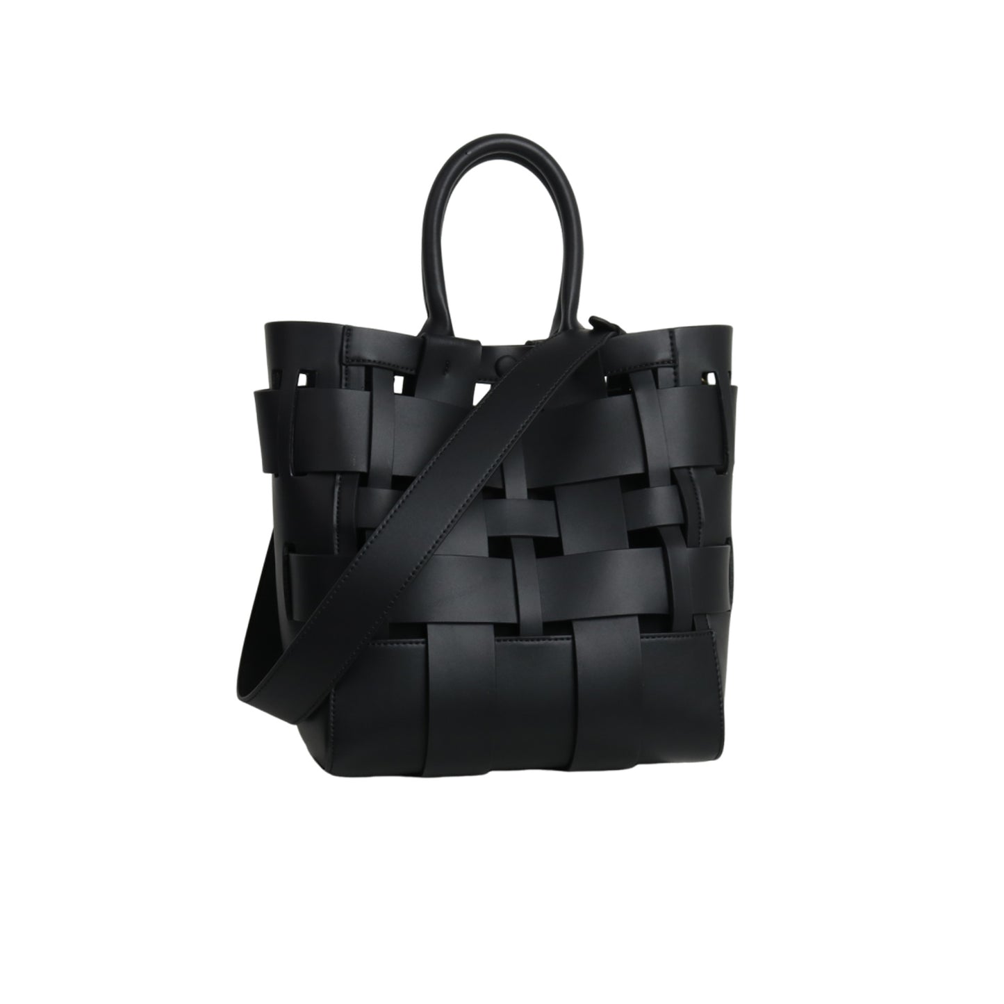 Niche Hollow Design Fashion Authentic Leather Weave Large Handbags