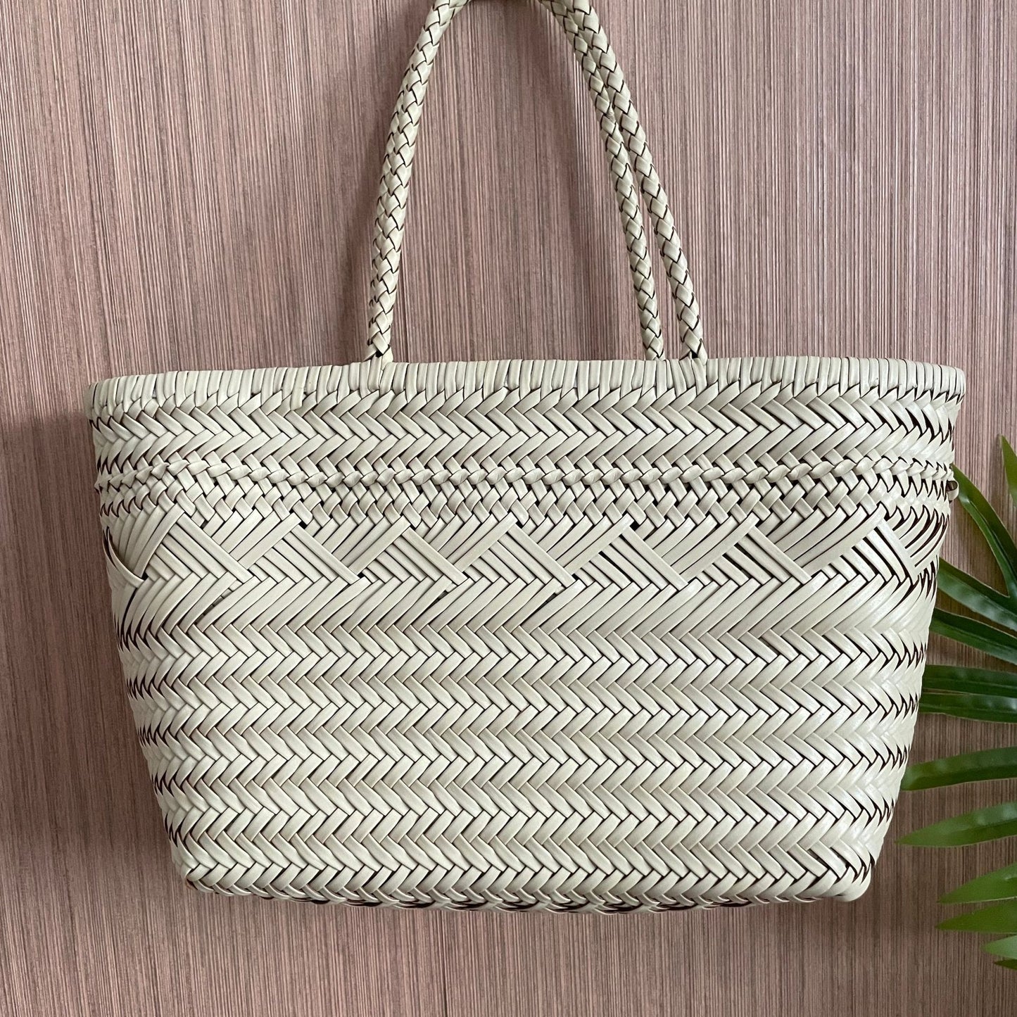 Women's French Woven Vegetable Basket Genuine Handbags