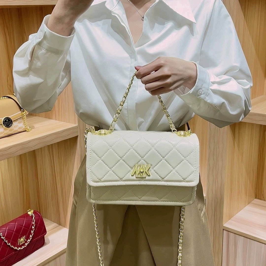 Women's Genuine Leather Trendy Classic Style Rhombus Crossbody Bags