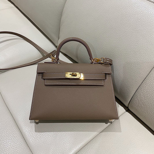 Women's Leather Elephant Gray Kelly High-grade Gift Bags