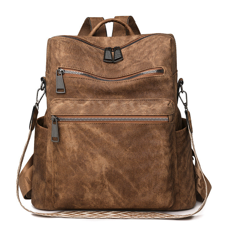 Women's Large Capacity Design Leather Waterproof Mummy Backpacks