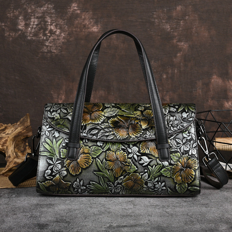 Women's Genuine Leather Retro First Layer Cowhide Bags