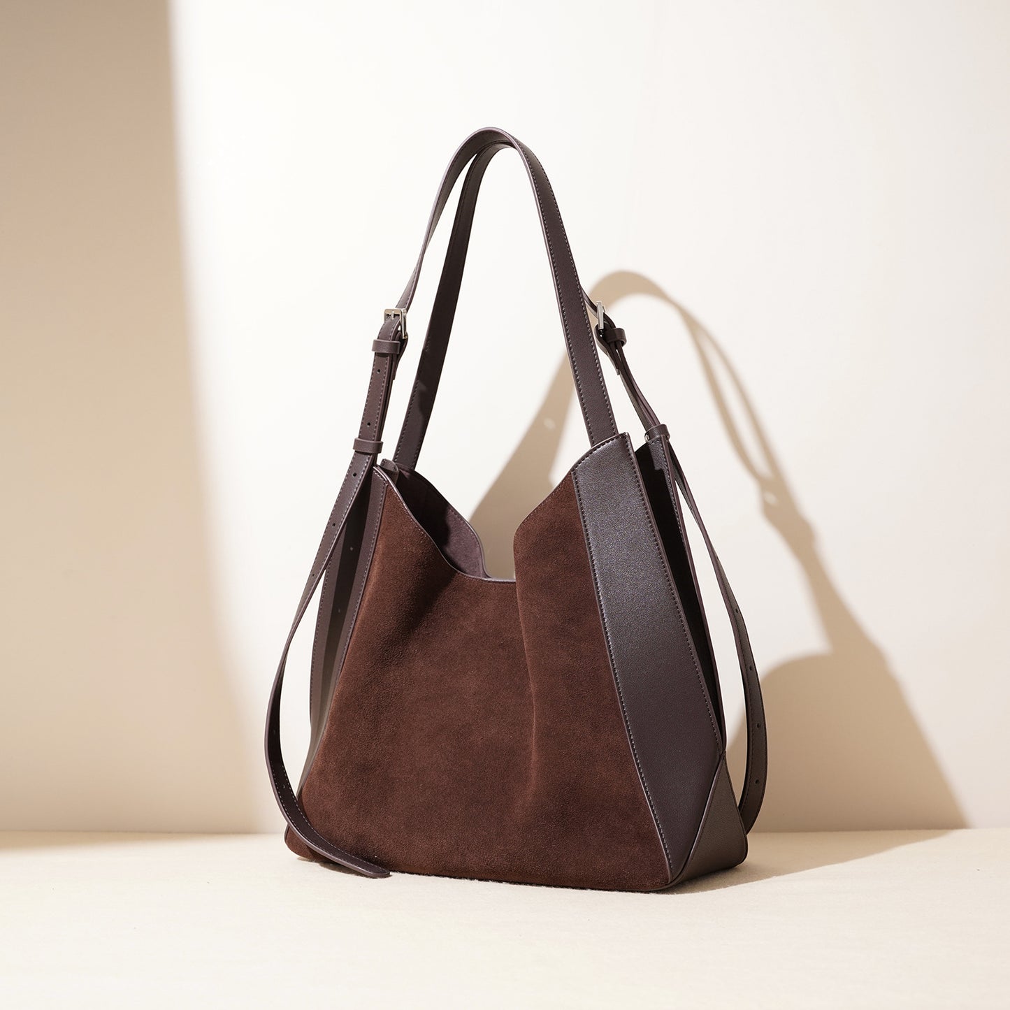 Women's High-grade Genuine Leather Large Capacity Frosted Shoulder Bags