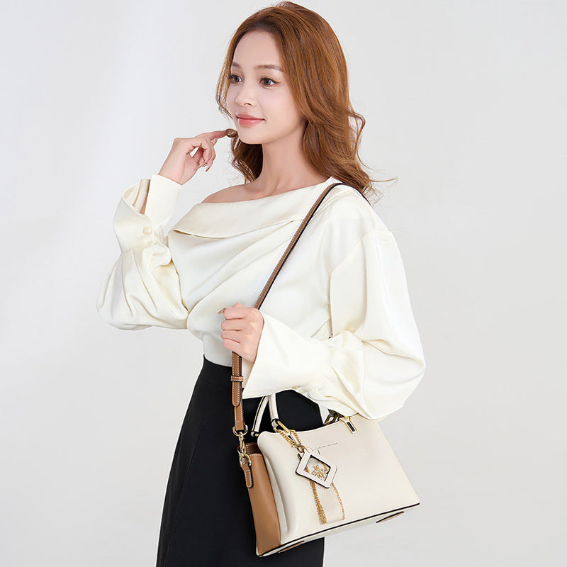 Women's For Mom High-grade Large Capacity Leather Shoulder Bags