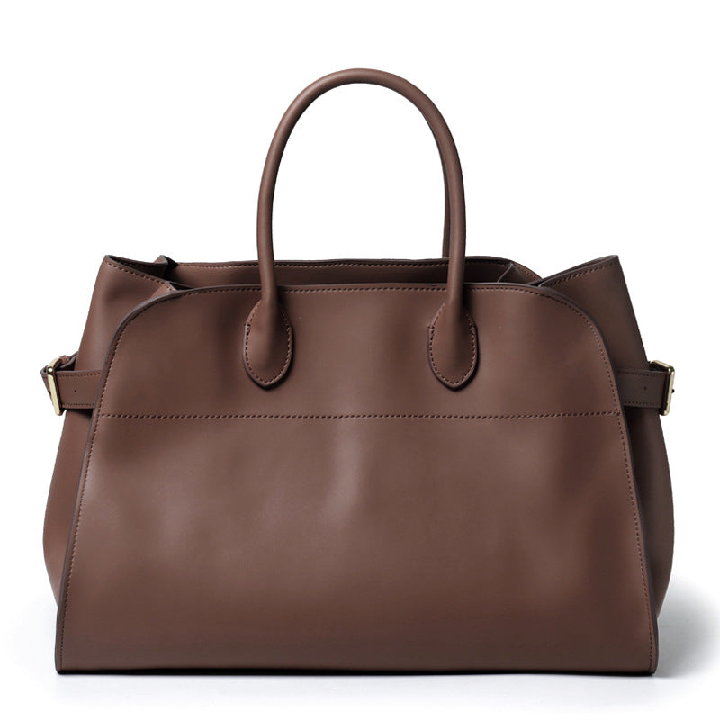 Women's Retro Large Capacity Totes Genuine Leather Handbags