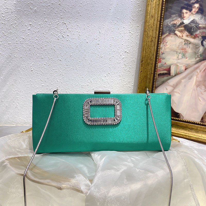 Women's Fashion Elegant Graceful Simple Rhinestone Dinner Crossbody Bags