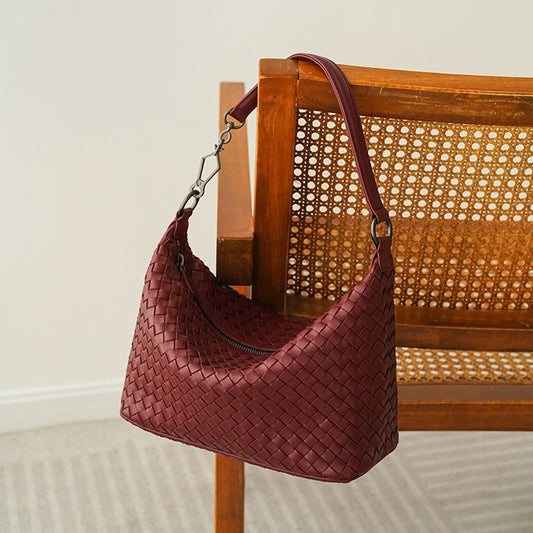 Handmade Sheepskin Dog Walking Niche Genuine Shoulder Bags