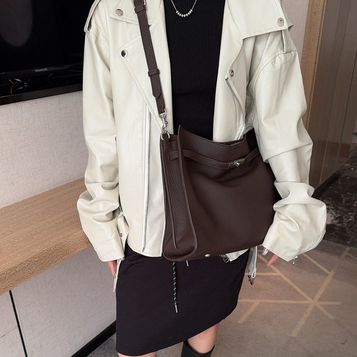 Women's Fresh Stylish Korean Fashionable Simple Underarm Shoulder Bags