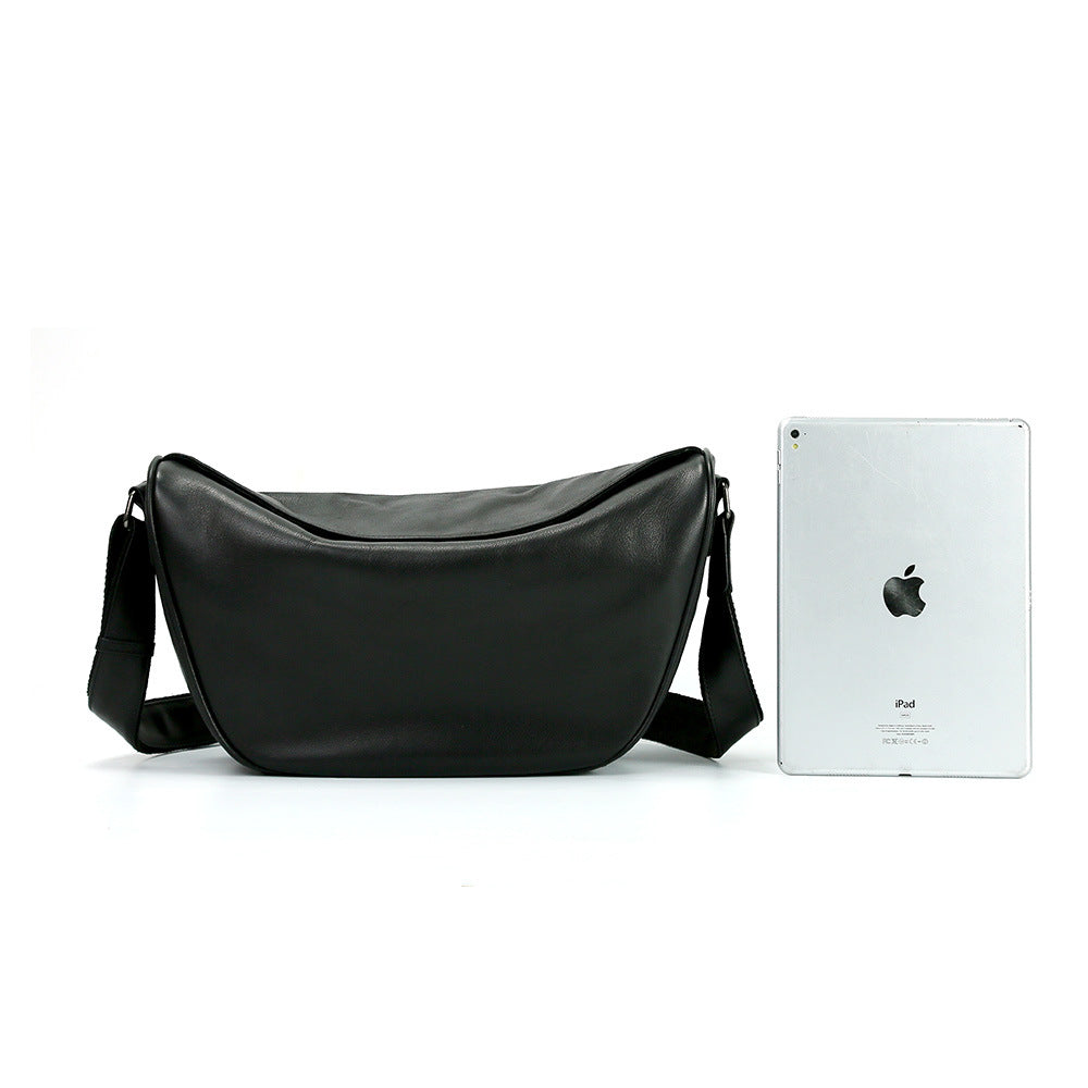 Women's Genuine Leather Made Korean Dumpling Fashionable First Crossbody Bags