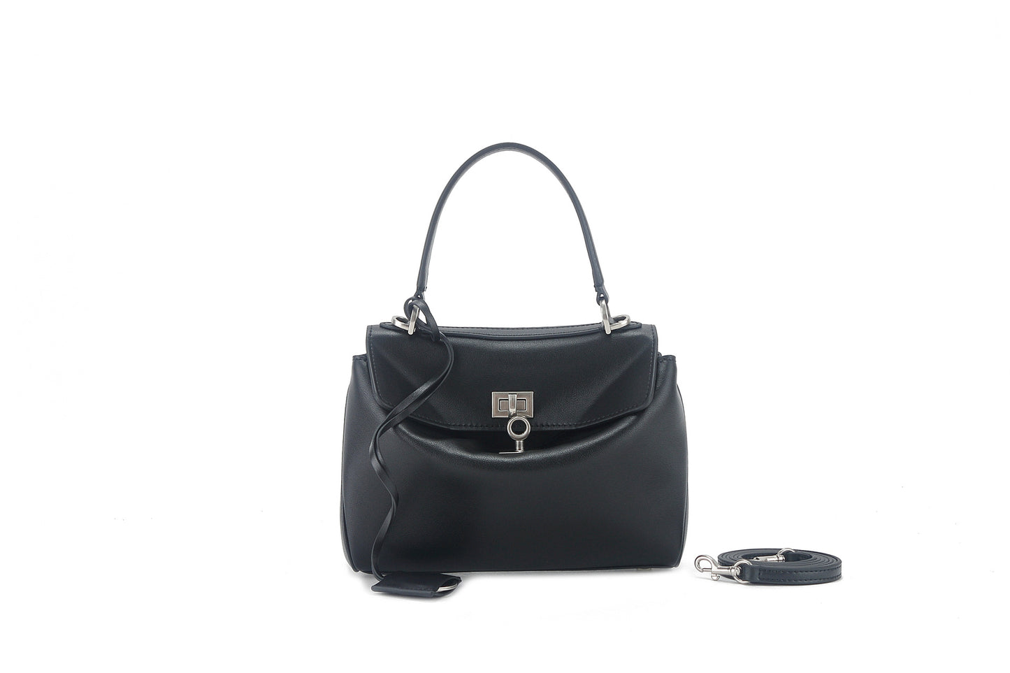 Women's Smooth Calfskin Portable Underarm Leisure Commute Shoulder Bags
