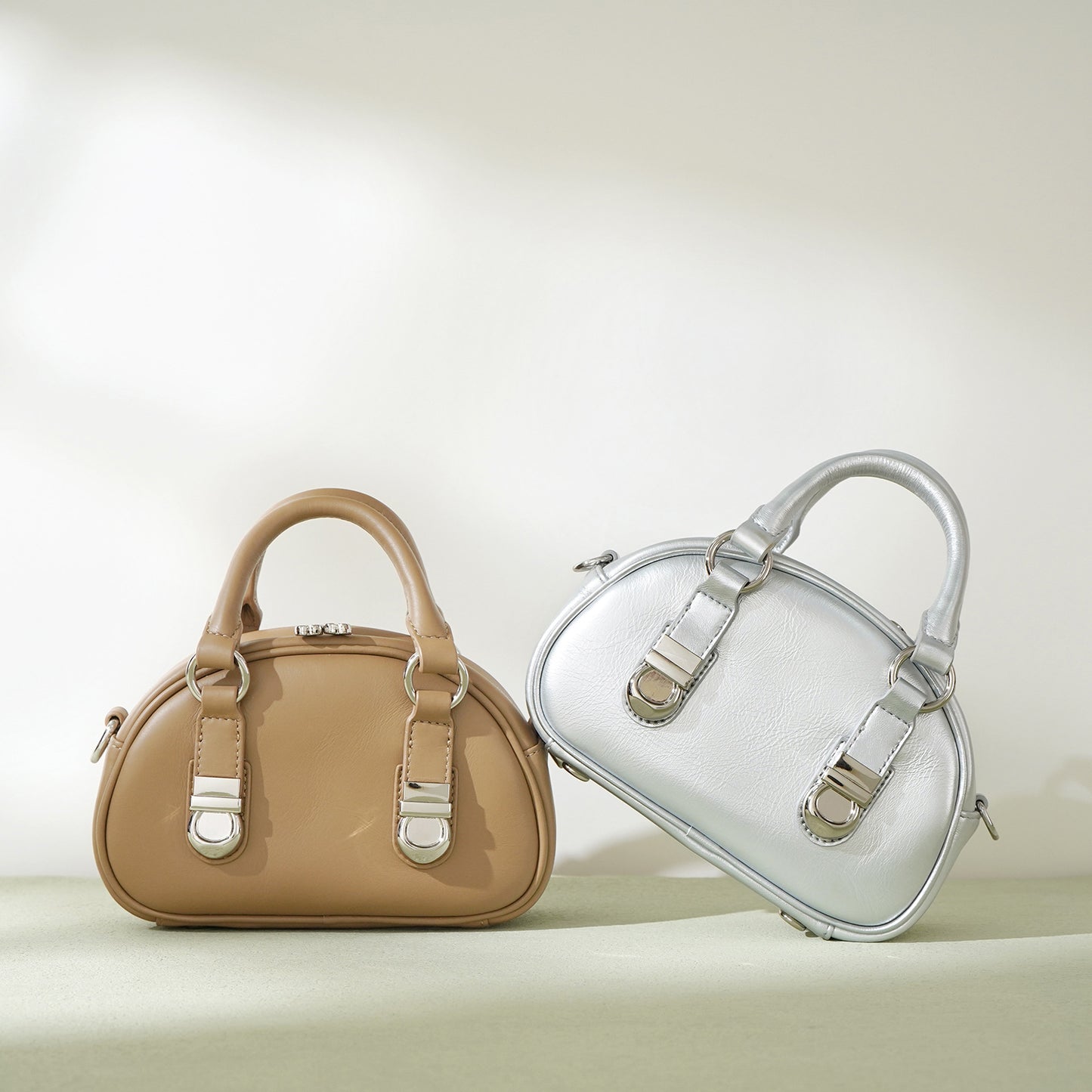 Genuine Leather High-grade Bowling Retro Mini Shoulder Bags