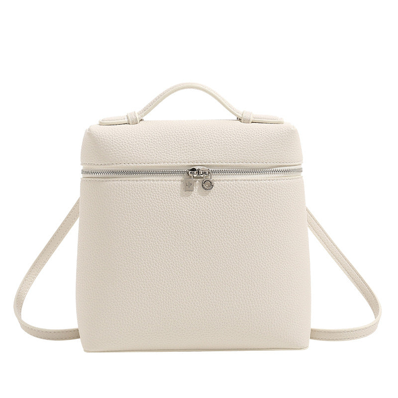 Women's Minimalist Soft Lychee Pattern Lunch Box Backpacks