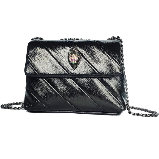 Women's Rainbow Contrast Splicing Eagle Bird Head Shoulder Bags