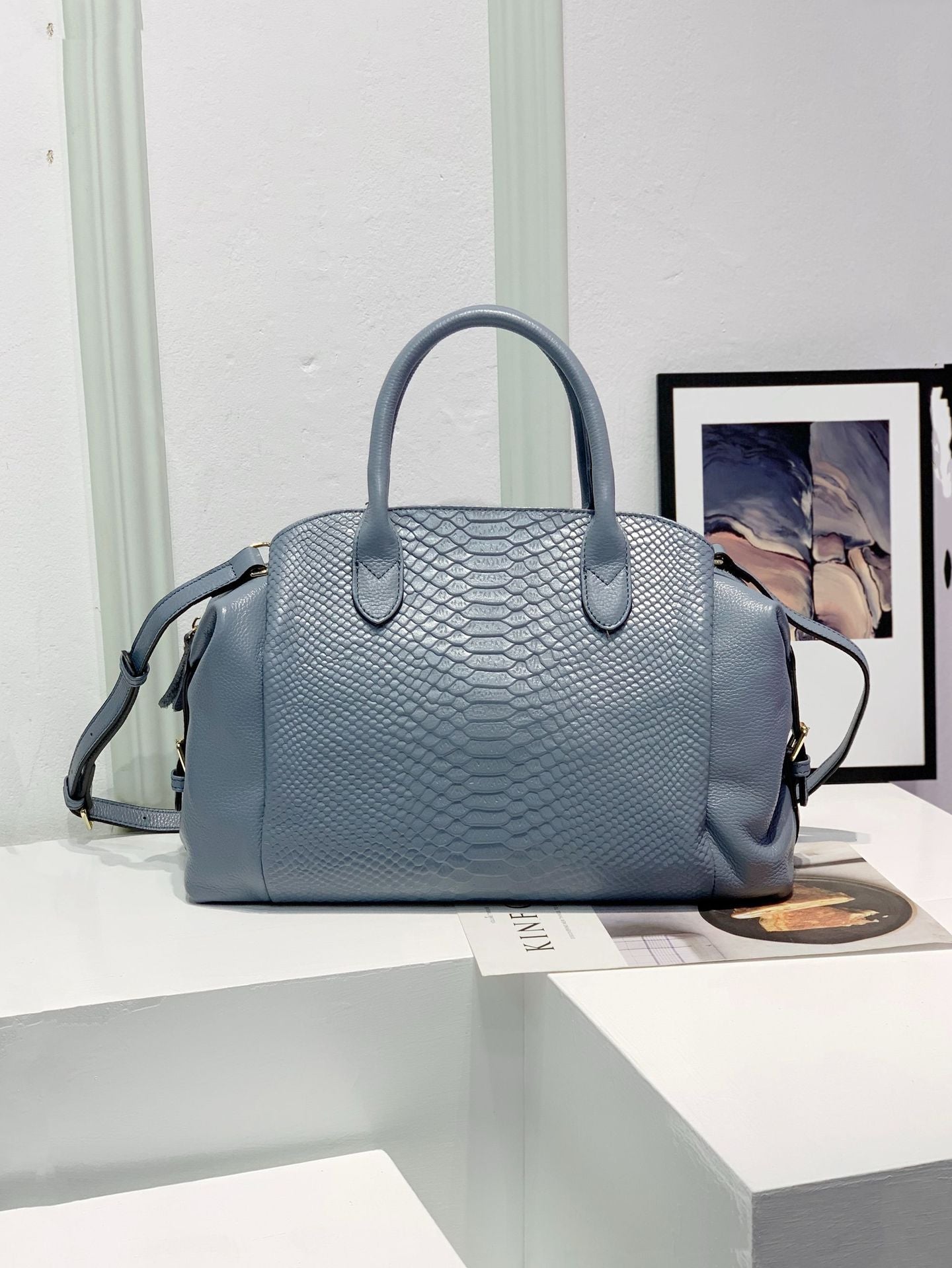 Women's Genuine Leather High-grade Light Luxury Crocodile Handbags