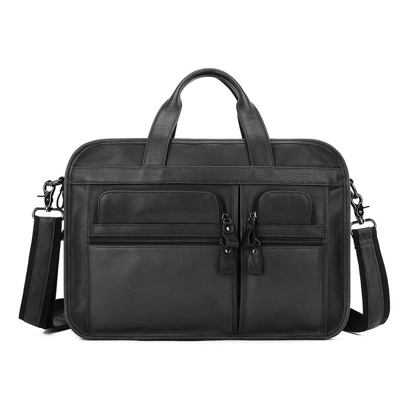 Men's Retro Genuine Leather Business Cowhide Bags