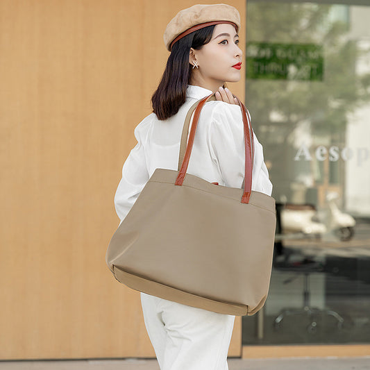 Women's Oxford Cloth Large Capacity Totes Fashionable Shoulder Bags