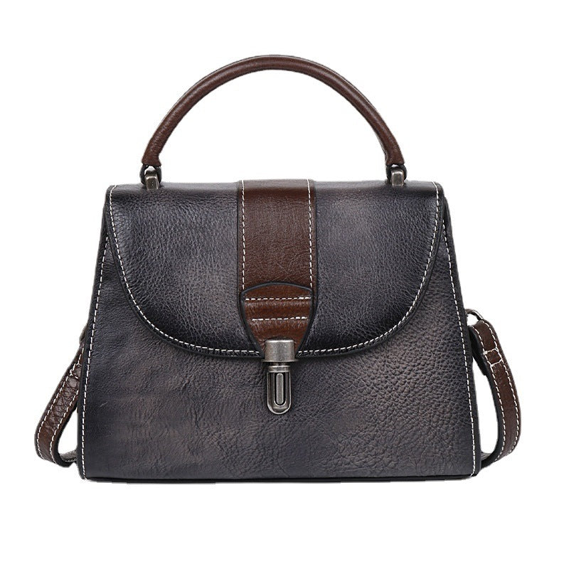 First Layer Cowhide Fashion Retro Style Shoulder Bags