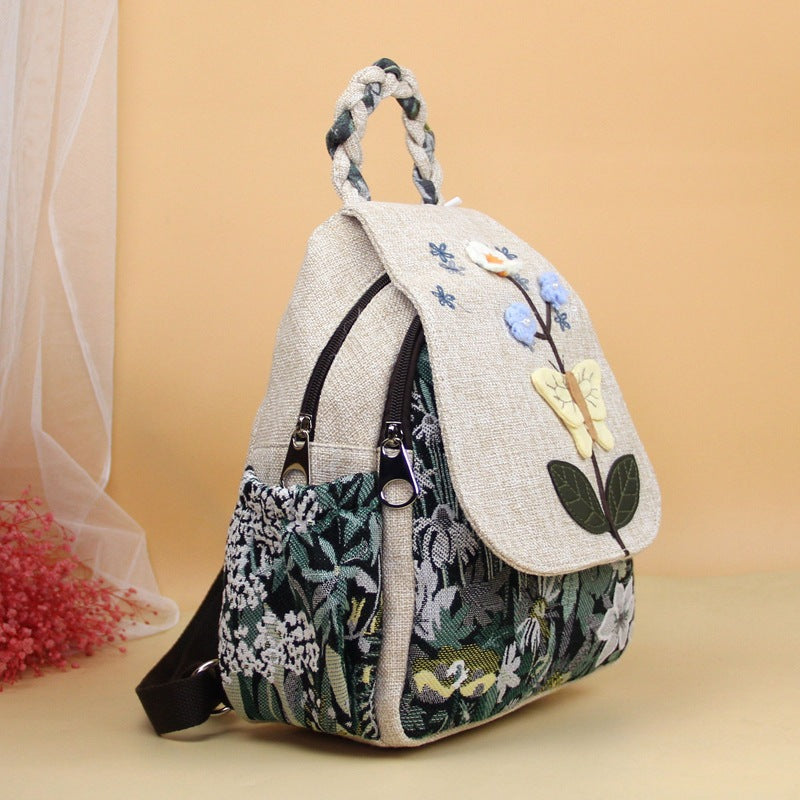 Versatile Artistic Fresh Butterfly Flower Style Backpacks