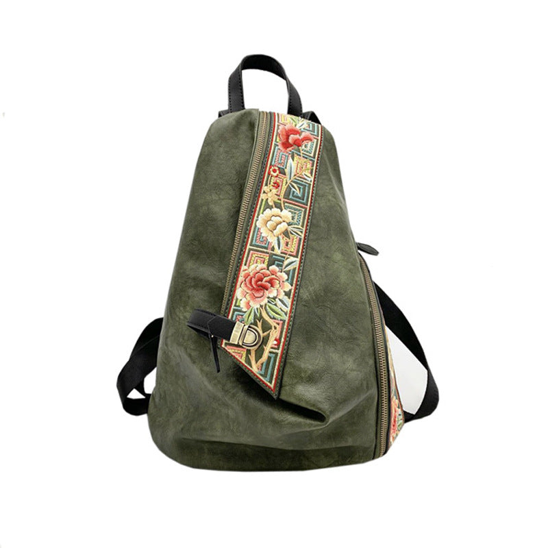 Women's Retro Chinese Style Embroidery With Cheongsam Backpacks