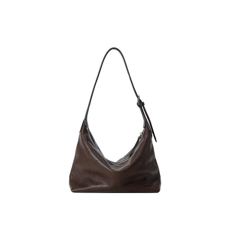 Vegetable Tanned Underarm Classic Versatile Commuter Shoulder Bags