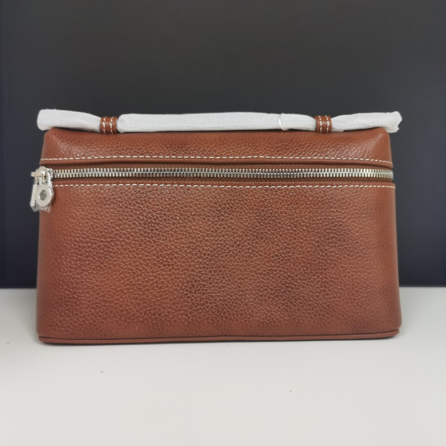 Women's Leather Lunch Box First Layer Cowhide Hand Shoulder Bags