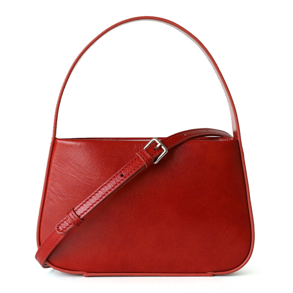 Design Top Layer Vegetable Tanned Leather Crossbody Bags
