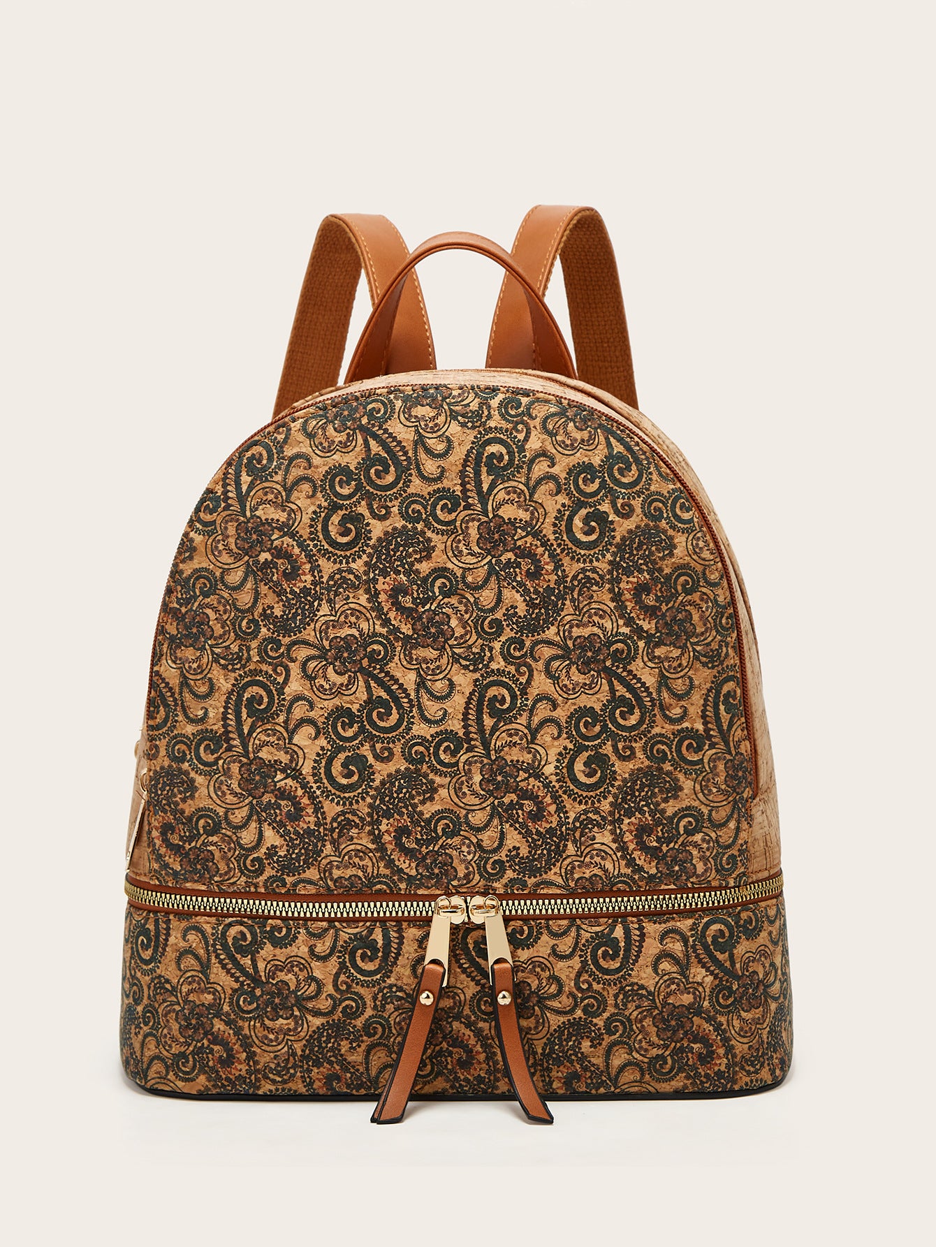Women's Fashion Personality Large Capacity Bark Printing Backpacks