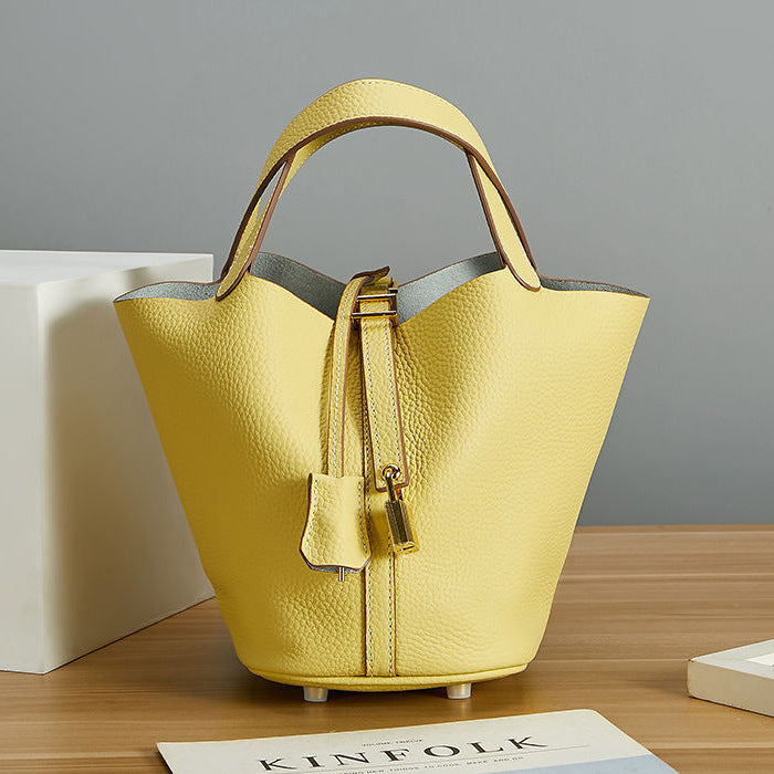 Women's Vegetable Basket Fashion Leisure First Layer Handbags