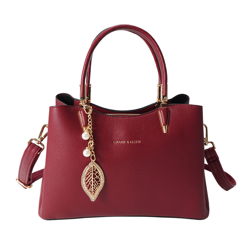 Women's Red Bridal Fashion Large Capacity Niche Handbags