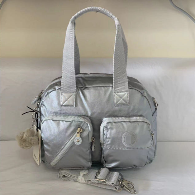 Women's Home Nylon Monkey Simple Double Pocket Handbags