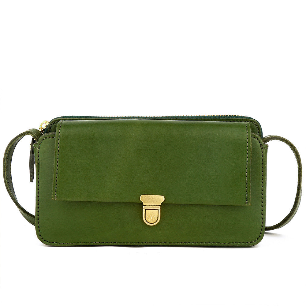 Women's High Texture Simple Fashion Genuine Leather Crossbody Bags