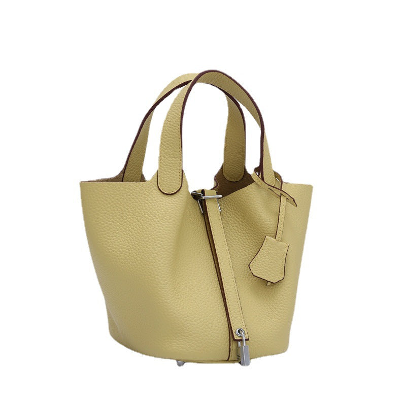 Women's First Layer Cowhide Leather Large Capacity Handbags