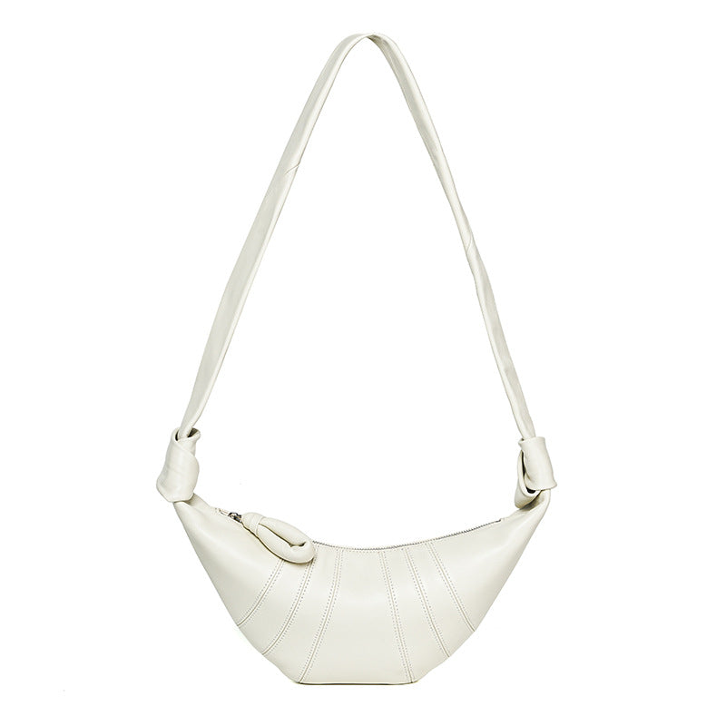 Croissant High-grade Sheepskin Claw Niche Genuine Shoulder Bags
