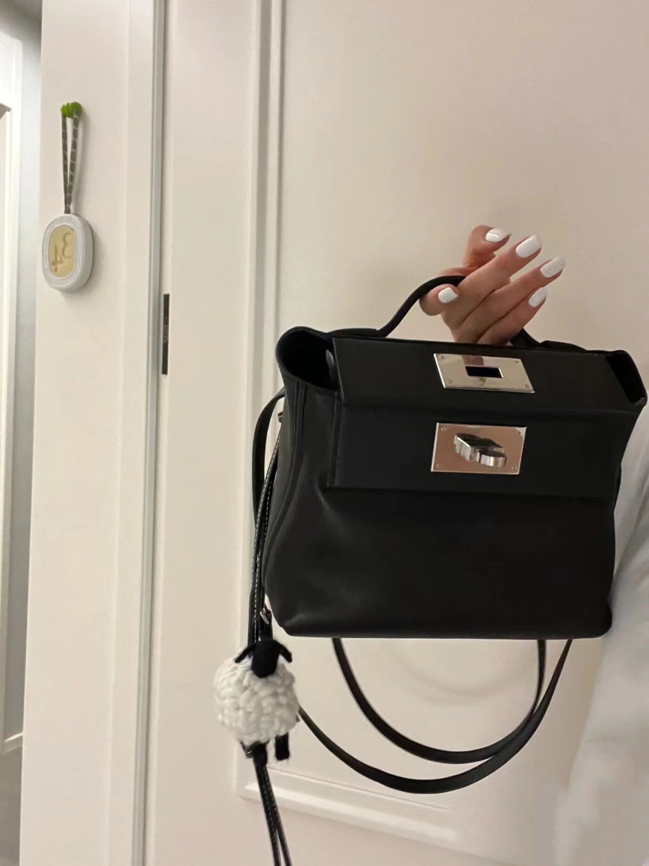 Women's Retro Kelly Mini First Layer Cowhide Dumpling Crossbody Bags