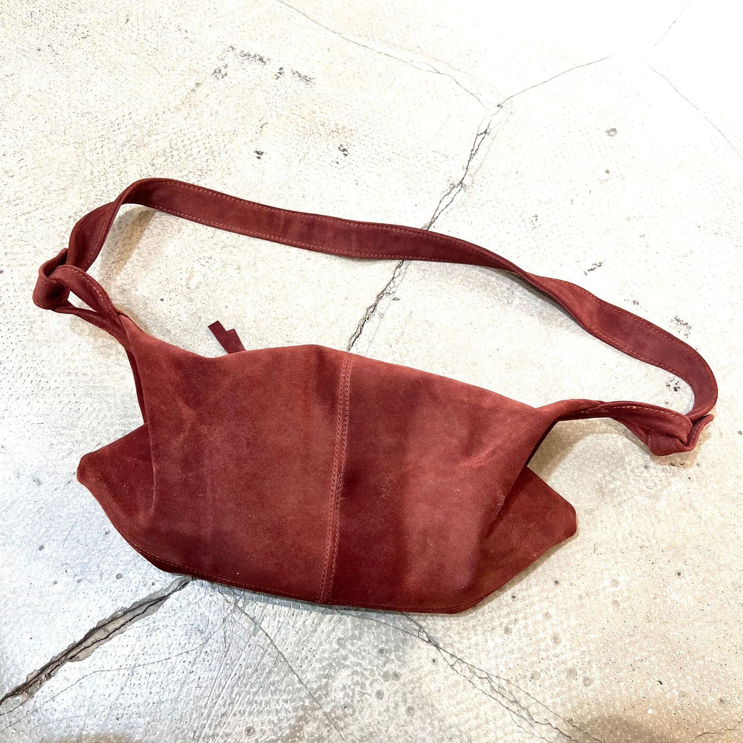 Women's Genuine Leather Niche Retro Dumpling Suede Crossbody Bags