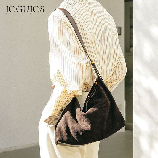 Attractive Women's High Sense Leather Underarm Crossbody Bags