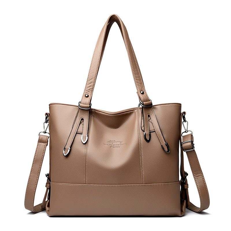 Casual Classy Women's Leather Underarm Large Bags