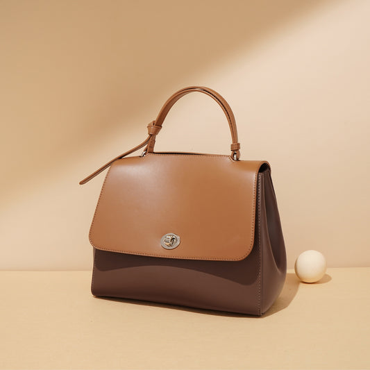 Women's Genuine Leather Fashionable Large Capacity Elegant Handbags