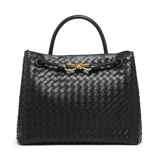 Handmade Woven Metal Butterfly Clasp Large Handbags