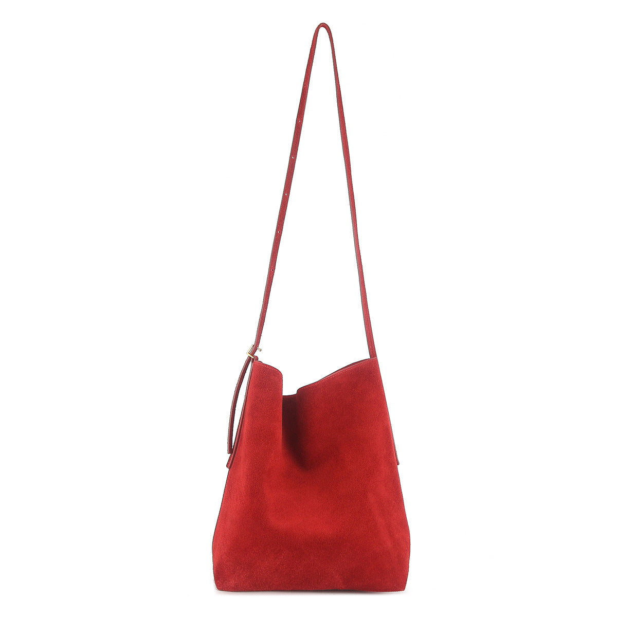 Women's Large Capacity Frosted Cowhide Simple Commute Shoulder Bags